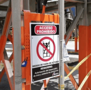 bloqueo de escaleras